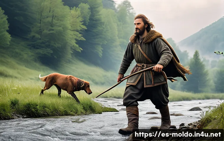 몰도바 왕국 역사 - The Legend of Dragoș and the Aurochs**
A 14th-century Moldavian nobleman, Dragoș, is depicted mid-h...