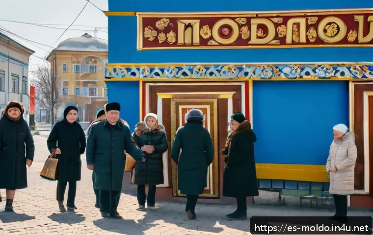 몰도바 트란스니스트리아 분쟁 - A bustling street scene in Tiraspol, Transnistria, showcasing a multicultural urban environment with...